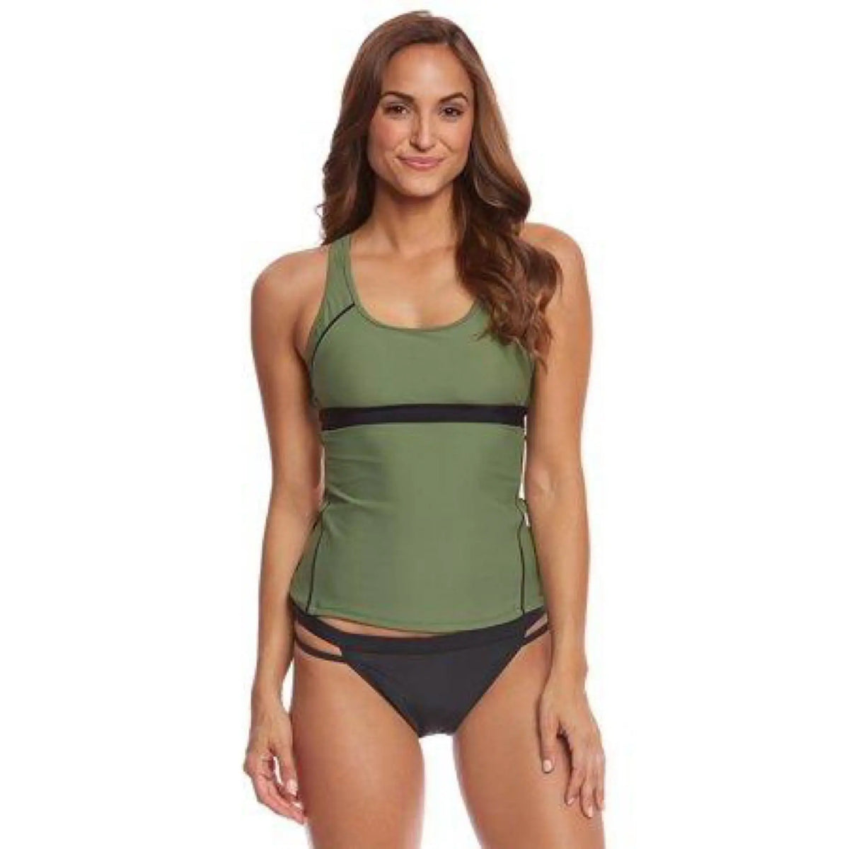 Sporti Active Racerback Solid Tankini Top Sporti